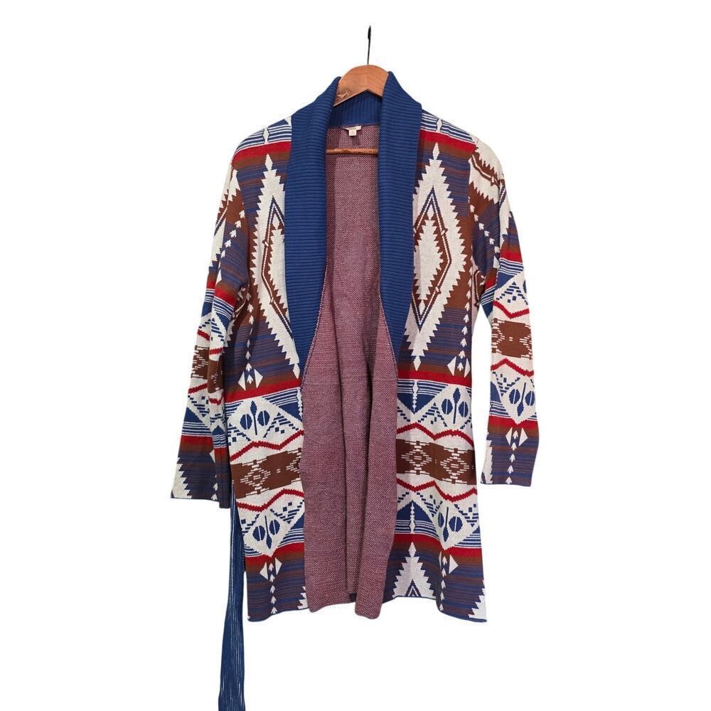 Reba Southwestern Sunset Cardigan Sweater Size L